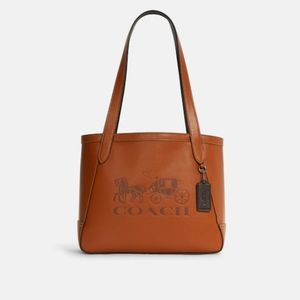 🎄🎁🤎COACH Tote 27 With Horse And Carriage NWOT medium size